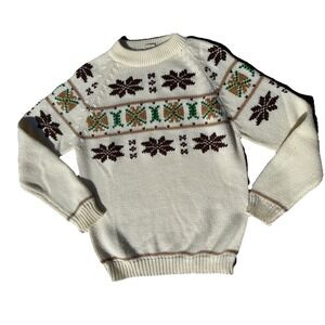 VTG National Shirt Mens Sweater Alpine Collection Ski 1970's‎ Sz L
